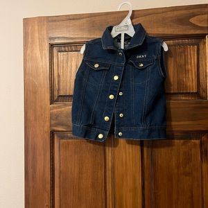DNKY denim vest size 6